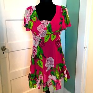 Betsey Johnson sheer floral nightie or coverup